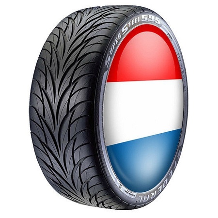 Car wheel cover Dutch flag