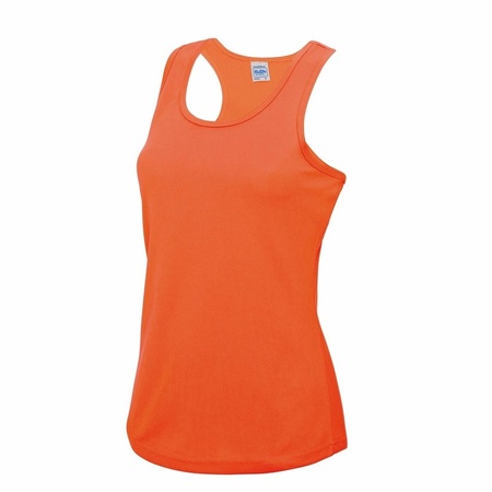 Sport singlet for women neon orange