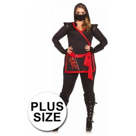 Ninja kostuum voor dames grote maten