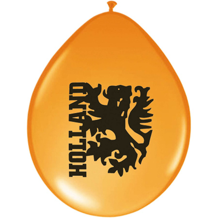 Orange balloons with lion 8x