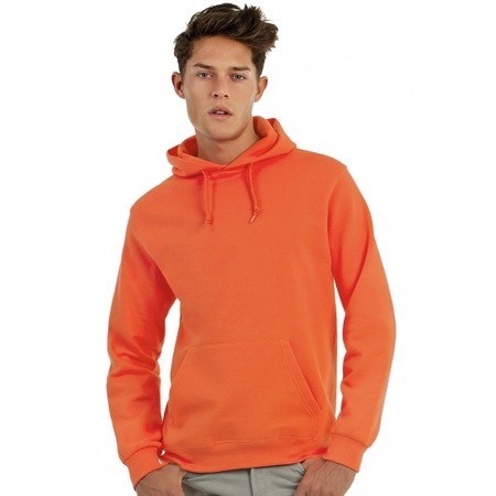 Hooded trui oranje voor volwassenen