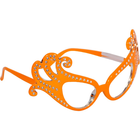 Oranje krul bril