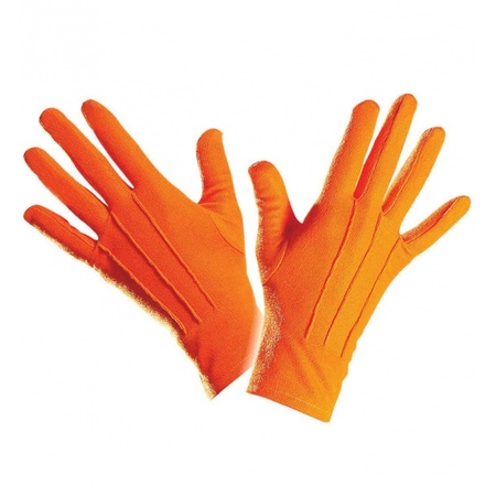 Oranje gekleurde handschoenen