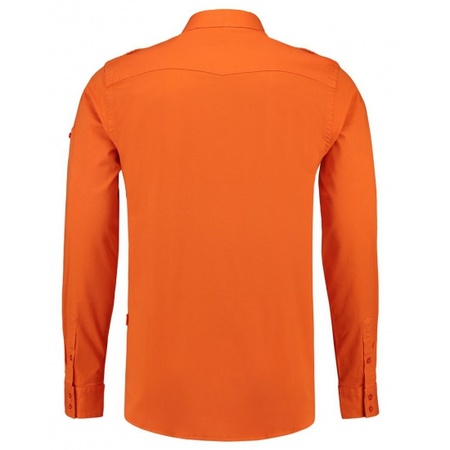 Katoenen overhemd voor heren oranje
