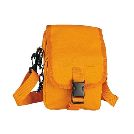 Orange shoulder bag 18 cm
