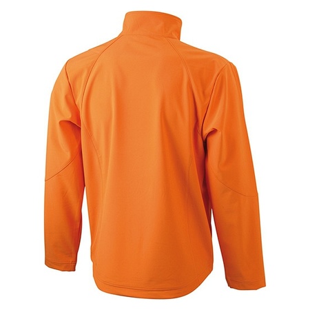 Oranje heren jasje softshell