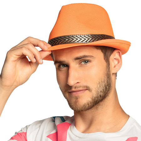 Koningsdag hoed oranje trilby