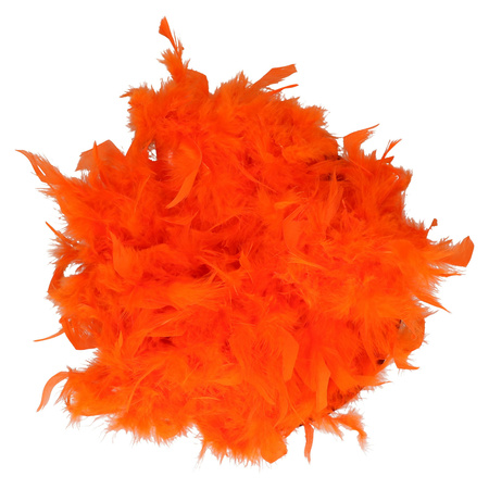 Orange feathers boa 180 cm
