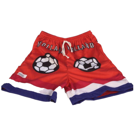 Holland oranje voetbal shorts