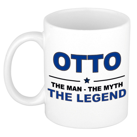 Otto The man, The myth the legend bedankt cadeau mok/beker 300 ml keramiek