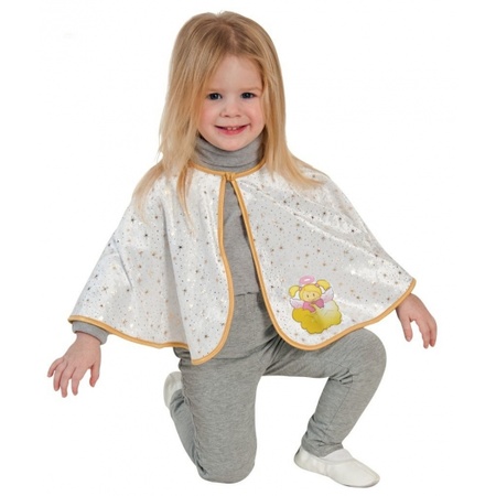 Pluche engel thema poncho voor peuters