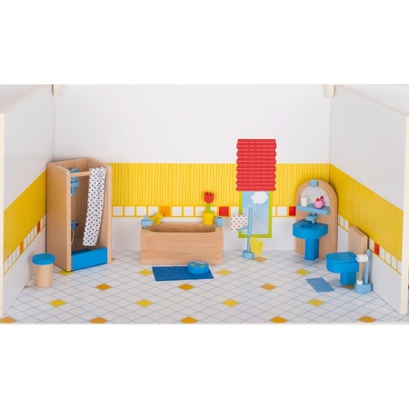 Speelgoed meubeltjes moderne badkamer voor poppenhuis