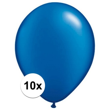 Sapphire blauwe ballonnen Qualatex 10 stuks
