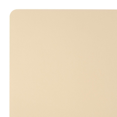 Rechthoekige placemat PU-leer/ leer look beige 45 x 30 cm