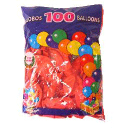 100 Rode dekoratie ballonnen