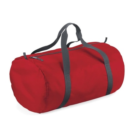 Set of 2x sport bags 50 x 30 x 26 cm - Black and Red