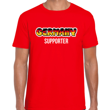 Rood t-shirt Germany / Duitsland supporter EK/ WK voor heren