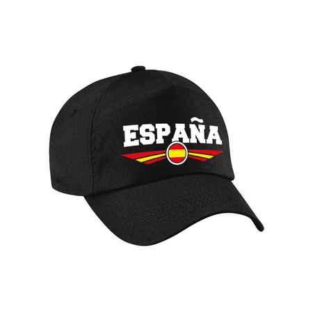 Spanje / Espana landen pet / baseball cap zwart volwassenen