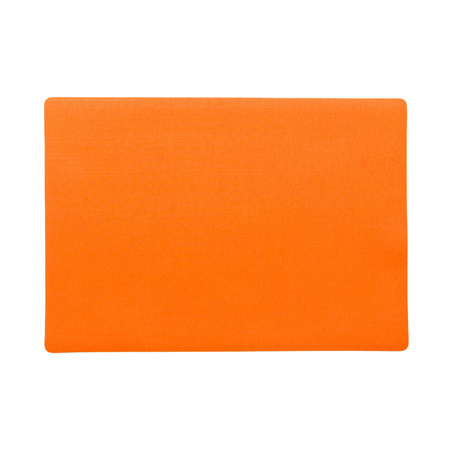 Stevige luxe Tafel placemats Plain oranje 30 x 43 cm