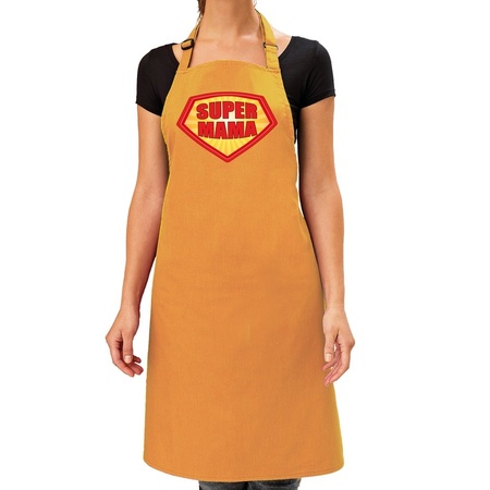 Super mama apron yellow for women
