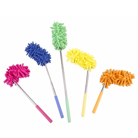 Telescopic feather duster yellow