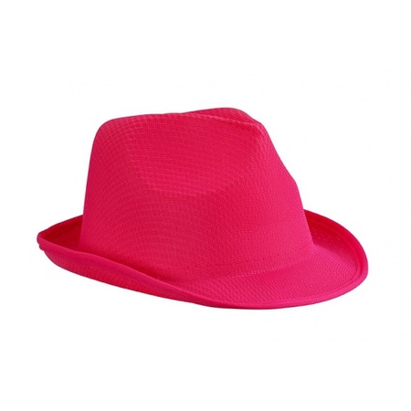 Toppers - Carnaval verkleed set - hoedje en stropdas - roze - volwassenen