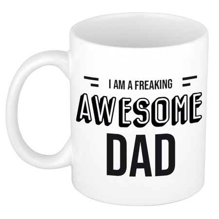 Father gift mug I am a freaking awesome dad 300 ml