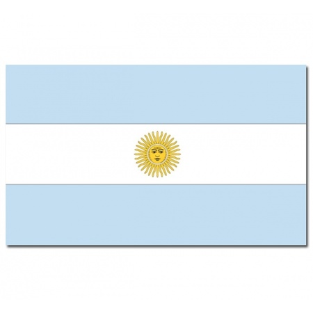 Argentijnse vlag + 2 gratis stickers