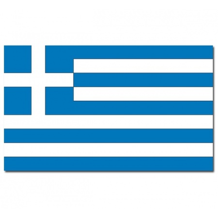 Griekse vlag + 2 gratis stickers