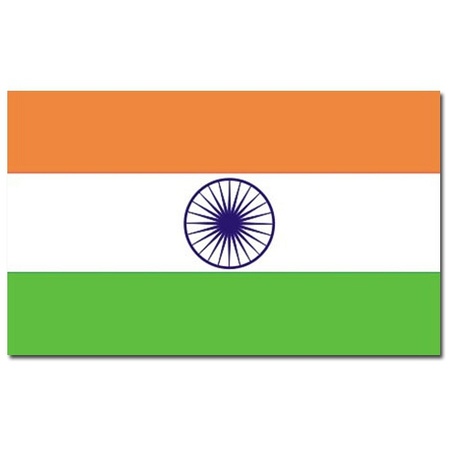 Vlag India 90 x 150 cm feestartikelen