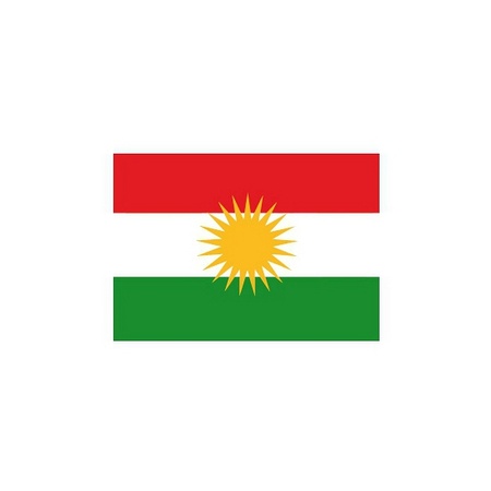 Koerdistan vlaggetjes stickers