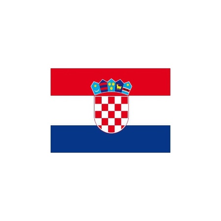 Kroatische vlaggetjes stickers