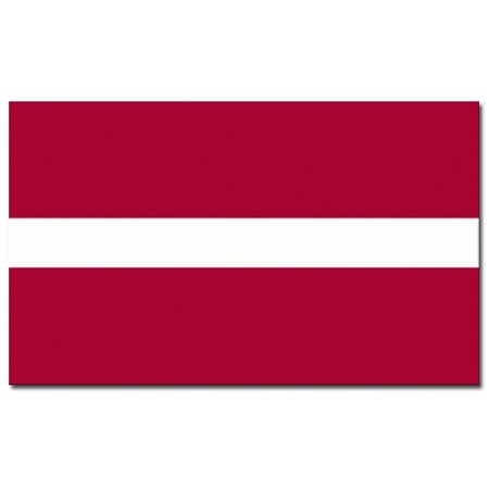 Landen vlag Letland - 90 x 150 cm - met compacte draagbare telescoop vlaggenstok - supporters