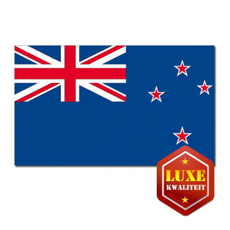 Vlag - Nieuw Zeeland - luxe kwaliteit polyester - 100 x 150 cm -New Zealand