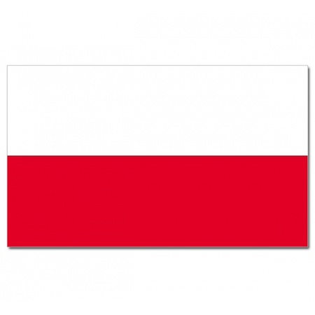 Bellatio Decorations - Vlaggen versiering set - Polen - Vlag 90 x 150 cm en vlaggenlijn 4 meter