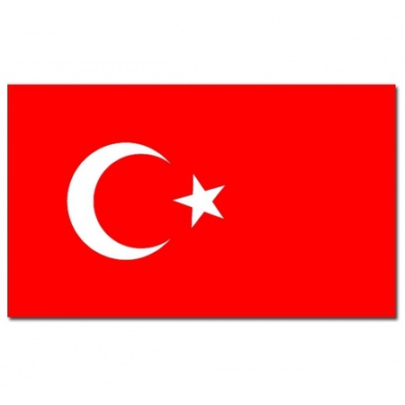Vlag Turkije 90 x 150 cm feestartikelen