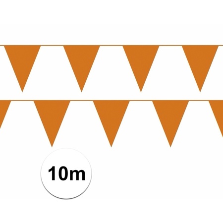 Oranje vlaggenlijnen 10 meter