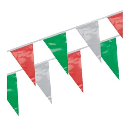 Flag line green/red/white 4 meter