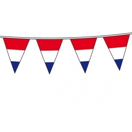 Nederlandse vlaggen set  vlag 90 x 150 cm/vlaggenlijn 10 meter