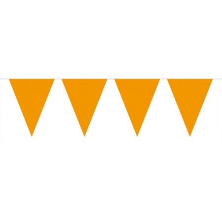 Oranje gekleurde vlaggetjes XL meisje 10 meter