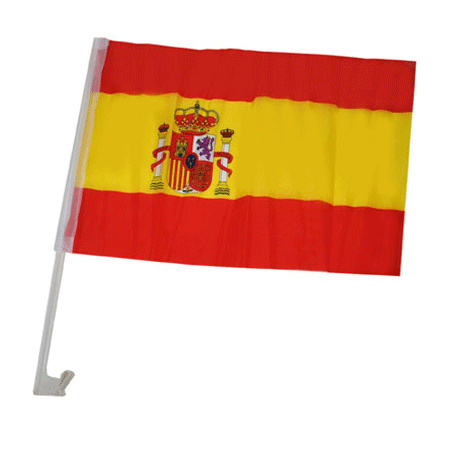 Autoraam vlaggetjes Spaanse vlag