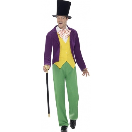 Verkleedkleding Roald Dahl Willy Wonka kostuum