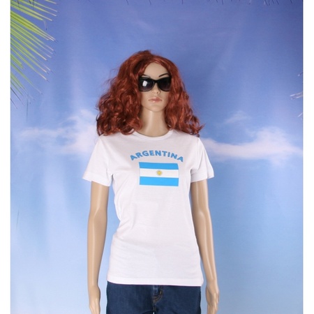 Argentinie t-shirt met Argentijnse vlag print voor dames