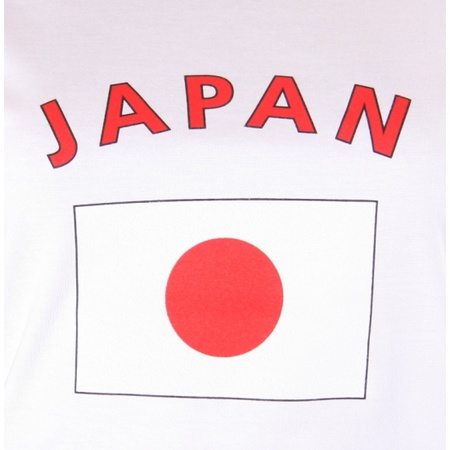 Japan t-shirt met Japanse vlag print voor dames