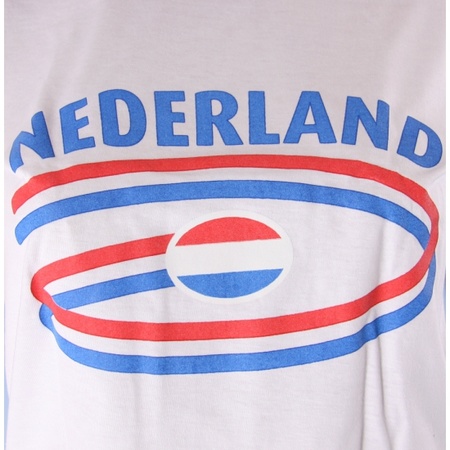 Feestartikelen dames t-shirt vlag Nederland