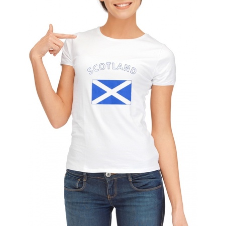 Schotland t-shirt met Schotse vlag print voor dames
