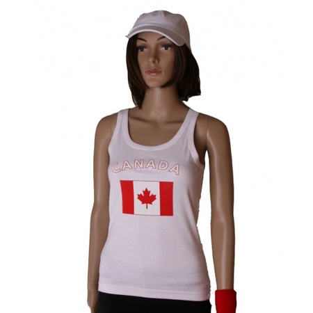 Tanktop met Canadeese vlag print voor dames