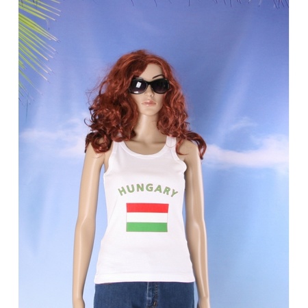 Hongarije tanktop met Hongaarse vlag print voor dames