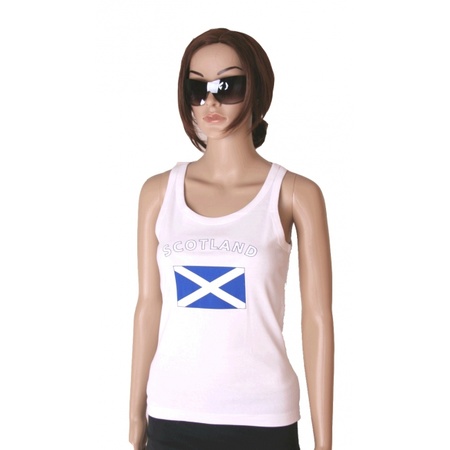 Schotland tanktop met schotse vlag print voor dames
