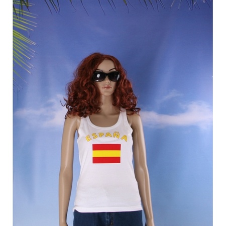 Spanje tanktop met Spaanse vlag print voor dames